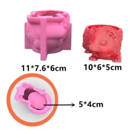 3D Animal Flowerpot Pen Holder UV Crystal Epoxy Mold Elephant Cement Plaster Clay Resin Silicone Mould DIY Crafts Casting Mold