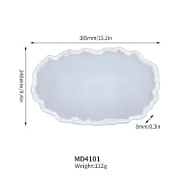 DM289 Irregular Shaped Resina Epoxy Transparente Coaster and Tray Molds Fruit Plate Cup Mat Moldes Silicona Resina Epoxi