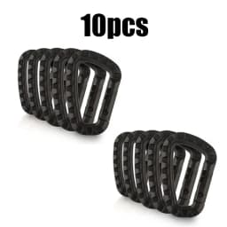 5/10/15/20pcs Tactical D-Shape Plastic Carabiner With Hard Spring Snap Clip ITW Keychain Gear Hook For Outdoor Camping Tools