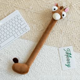 Funny Design Long Neck Animal Pendant White Color 40CM White Goose Bag Pendant Creative Gift Cute Style Cartoon Pendant