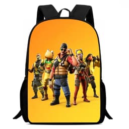 Fortnite Cartoon 15-inch Lightweight Backpack With Adjustable Shoulder Straps Kids Daily School Bag For Boys Girls Age 5-9