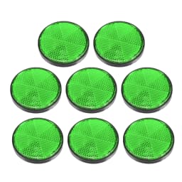 Motoforti 2-8 Pcs Round Stick-on Safety Spoke Reflective Self Adhesive Reflector for Motorcycle Bicycle Bike 56mm Diameter