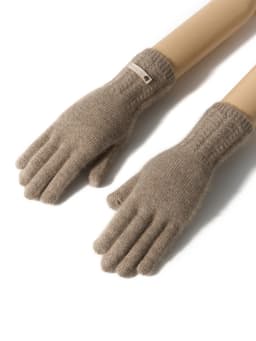 100% Premium Cashmere Gloves Cable Knit Cuff Lady Touchscreen Finger Hole Winter Women Warm Soft Luxurious Texture Gloves Female