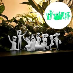Glowing Alien Ornament Set For Indoor Outdoor Stylish Decorative Crafts For Bedrooms Garden aliens xenomorph