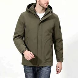 Men New Thickened Hooded Cotton Coat Men Warm Business Casual Long Parkas Men Winter Parkas Suitable For Middle Aged Elderly