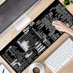 Mac OS Shortcuts, Word/Excel (for Mac) Mouse Pad, Mac OS Candlesticks Reversal Indicators Mouse Mat, Chart Patterns, Desk Mat