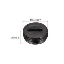 6/10/20Pcs Black Plastic Screw Carbon Brush Holder Caps Case Dia 10mm/12mm/13mm/14mm/15mm/16mm/18mm/20mm/22mm Brush Cover