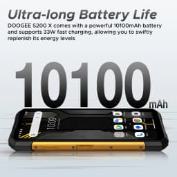 Phone robust DOOGEE S200 X 5G 32Go 512go Smartphone screen IPS ”FHD 120Hz battery mAh dimension phones