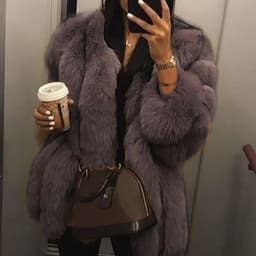 2026 Winter Plus Size Faux Fur Long Coat Women Elegant Long Sleeve Fluffy Cardigan Jacket Ladies Large Thick Warm Furry Outwear