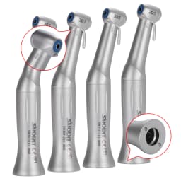 SANDENT 20:1 Dental Implant Contra Angle Handpiece Push Button Chuck External Spray E-Type Motor Compatible