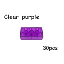 30pcs Bulk Blocks Building Bricks Thick 2X4 Educational Assemblage Construction Toy for Children Size Compatible With Brand 3001