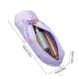 Ballet Shoe Makeup Bag and Pencil Case Fabric Texture Suitable for Students and Dance Lovers with Large Capacity Storage