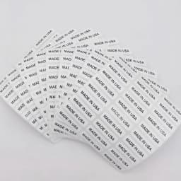 300PCS 30x8mm White Label with Black Print MADE IN USA Country of Origin Stickers