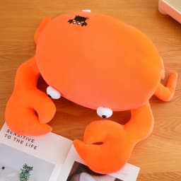 20-80CM Kawaii Cartoon Simulation Anime Stuffed Big Lobster Plush Toy Cute Crab Plush Toy Lobster Hat Handmade Doll