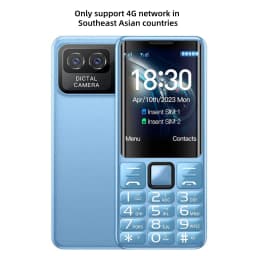 I79 (H6) 4G Mini Mobile Phone 2.4Inches TFT 32MB RAM No Camera Dual SIM Card English Keyboard Torch Cheap Cellphone for Elderly