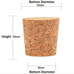 5/10pcs Wine Glass Bottle Stopper Kettle Pudding Container Cork Cap Burette Buret Tube Wood Lid Many Sizes