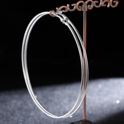 BLIJERY Trendy Oversized Hoop Earrings Big Smooth Circle Earrings Basketball Brincos Punk Style Loop Earrings for Women Jewelry