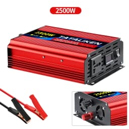 Pure Sine Wave Inverter DC 12V/24V To AC 110V/220V 1600W 2500W 3500W 4500W 5000W 6000W Portable Power Converter Universal Socket