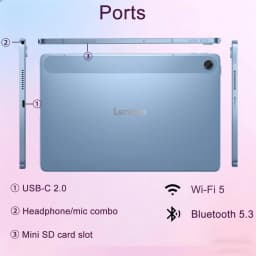 Global ROM Lenovo Tab M10 K10C 10.1” Display 1920x1200 L1 MediaTek Helio G85 128GB 5100mAh For Kids/Student Android Tablet 2025