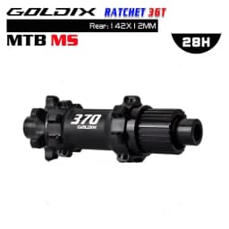 GOLDIX M370 Bicycle Hub 6-Bolt Disc Brake 28Hole Straight Pull Spoke Sealed Bearing 36T Ratchet HG/XD/MS Hub Type Standard/BOOST