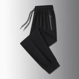 Running Pants Jogging Casual Summer Thin Elastic Sweatpants Quick Dry Ice Silk Straight Pants Sports Gym Breathable Men Trousers