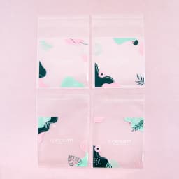 50pcs Small Fresh Morandi Color Opp Self-adhesive Bag Jewelry Universal Display Packaging Bag