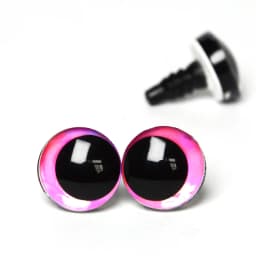 20pcs 16mm 18mm 20mm 25mm 30mm Cartoon 3D glitter toy doll pupil eyes with washer --color size option
