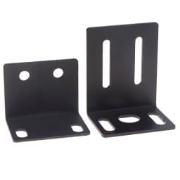 New 1 Set Metal 1U Rack Mount Ear Mounting Jointing With Screw Cap For Frame Box High Qulaity Wireless System Receiver Host