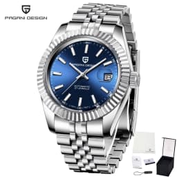 PAGANI DESIGN Men Mechanical Watch Luxury Automatic Watch Sport Stainless Steel 100M Waterproof Watch for Men