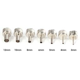 7pcs/Set 3-12mm Universal Hot Air Gun Nozzle Kit for 858D Welding Tools Soldering Station Stainless Steel Heat Gun Tips