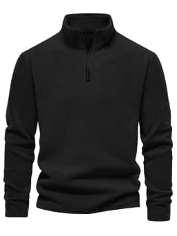 Spring And AutumnBrand Quality Thicken Warm Fleece Jacket for Men Zipper Neck Pullover Men's Sweatshirt Soft Shell Mens Jacke