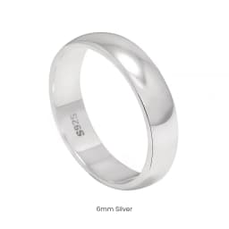 Custom Engrave Real Pure 925 Sterling Silver Rings For Women And Men Simple Couple Ring Smooth Wedding Band For Lovers Jewelry