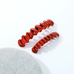 TOPGRILLZ Red Mirror Hip Hop Grillz Set 2Pcs 8 Teeth Top Bottom Grills Y2K Party Cosplay Teeth Halloween Jewelry Men Women