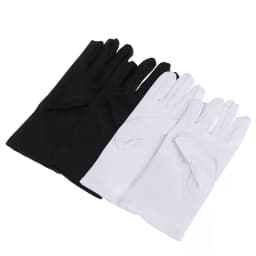 1Pair Cotton Gloves Soft Moisturizing Overnight Eczema Cloth Gloves Stretch Washable Jewelry Inspection Working Gloves