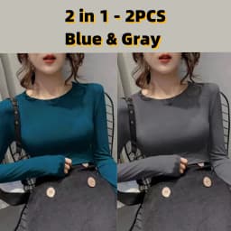 Autumn Office Lady Basic O-Neck Slim T-Shirt Women Solid Multi Color All-Match Trend Casual Top Screw Thread Long Sleeve Elastic