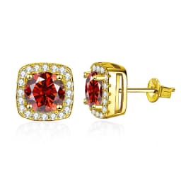 Pass Diamond Tester Pen Moissanite And Zircon Stud Earrings For Women 100% Real 925 Sterling Silver GRA Certificates D VVS1