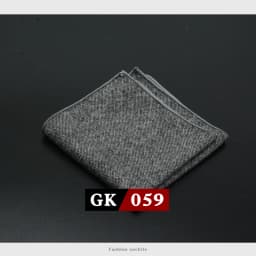 Classic Wool Pocket Square 25CM Solid Color Black Handkerchief For Men Vintage Hankies Tuxedo Suit Accessories Neckties Cravat