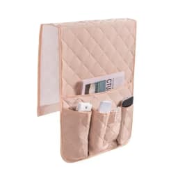 Sofa Armrest Organizer with 5 Pockets and Cup Holder Tray Couch Armchair Hanging Storage Bag for Cellphone TV Remote Control