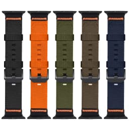 Nylon Strap for Apple Watch Ultra 4 3 2 Bands 49mm 46mm 42mm 45mm 44mm 41mm 40mm Correa Bracelet iWatch Series 12 11 10 9 8 SE 7