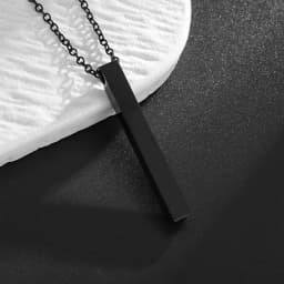 Hot Sale Pendant Smooth Plate Tag Men Retro Necklace Jewelry