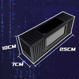 3D Printed Wind Tunnel Display Case for 1/64 1/43 Scale Model Car with Water Mist LED Lights Type-C Compatible