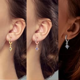 925 Sterling Silver Gold Color Circular Hoop Earrings Golden Earring Fit Original Charms Diy Fine Jewelry For Fashion Women