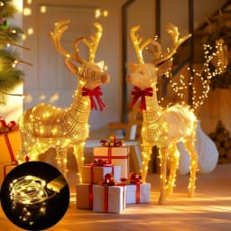 LED Lights Battery Operated Fairy String Lights Waterproof Silver Wire Firefly Starry Lights  Xmas Christmas Decor