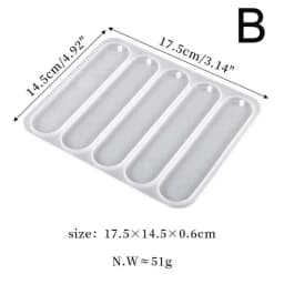 4/5 Cavities Bookmark Silicone Mold Epoxy Resin Casting Mould For DIY Crystal Epoxy Resin Book Decoration Crafts Accessories