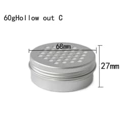 10Pcs Empty 5g-60g Round Aluminum Tin Jars W/ Screw Lid for Aromatherapy Creams Balm Nail Candle Cosmetic Container Tea Cans