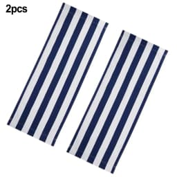 Beach Lounger Replacement Cloth Polyester Cloth Fabric 120x44Cm Blue And White Stripes Folding Chair Cover Parts