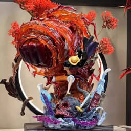 One Piece Handmade Fire Road Flying GK Three Levels of Fire Road Flying Handmade Statue Ornament Gift for Boyfriend's Birthday
