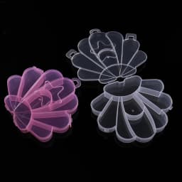 1pc Clear Plastic Multi Shape Storage Box Heart Butterfly Shaped Organizer for Bracelet Rings Nail Beading Storage Display
