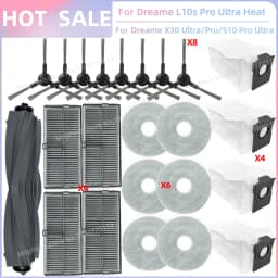Fit For Dreame L10s Pro Ultra Heat / L10s Ultra Gen 2 / D20 Ultra / Mova E30 Ultra / P10 Ultra Brush Filter Mop Cloth Bag