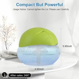 AC220V Water-Based Purifier Air Washer, Air Revitalizer & Freshener, Air Fresher with 7 LED Color for Rooms (Black)